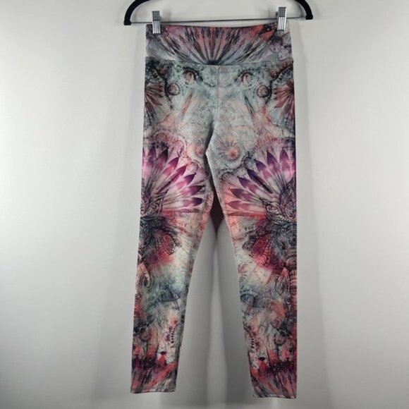 Evolution & Creation The Sofia Gym Leggings Pants Size Small Tribal Multi Color - Picture 2 of 6